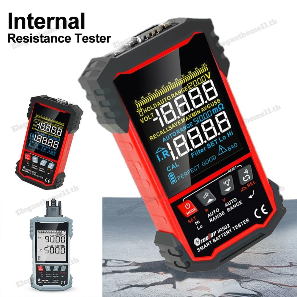Ir500/ir502 เครื่องทดสอบความต้านทานภายในแบตเตอรี่ - 120V, 0.00-10m -500 ความแม่นยําสูง, Essential สํ
