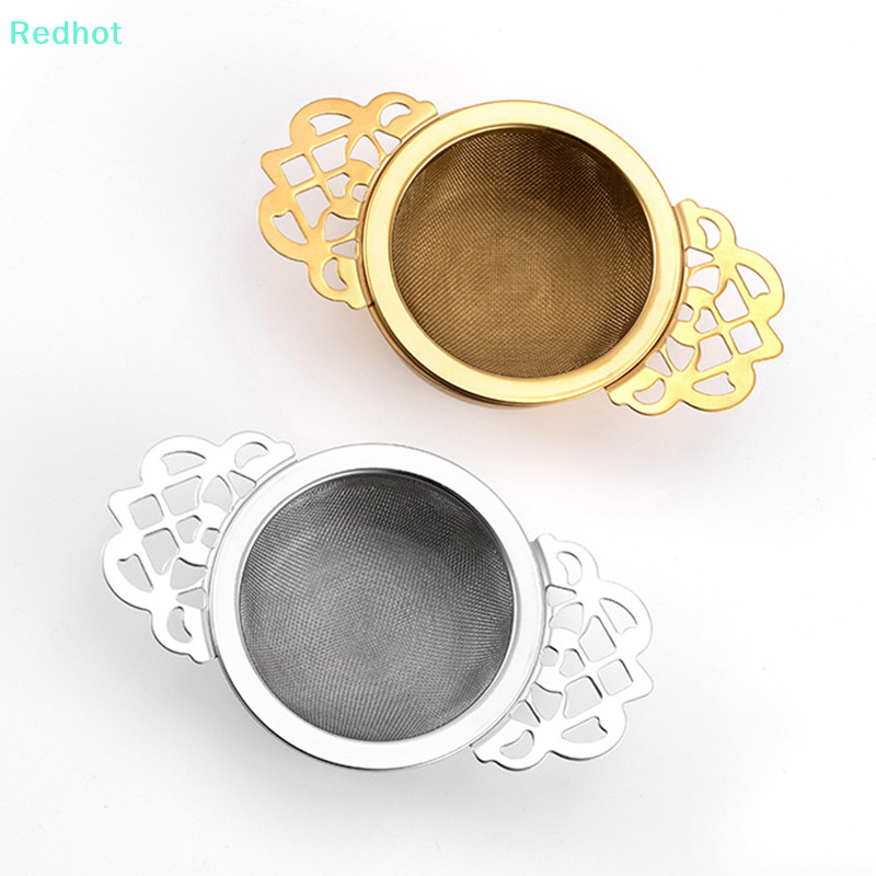 <Redhot>Double-layer Fine Mesh Tea Filter สแตนเลสตะแกรงกรองชาเครื่องครัวลดราคา