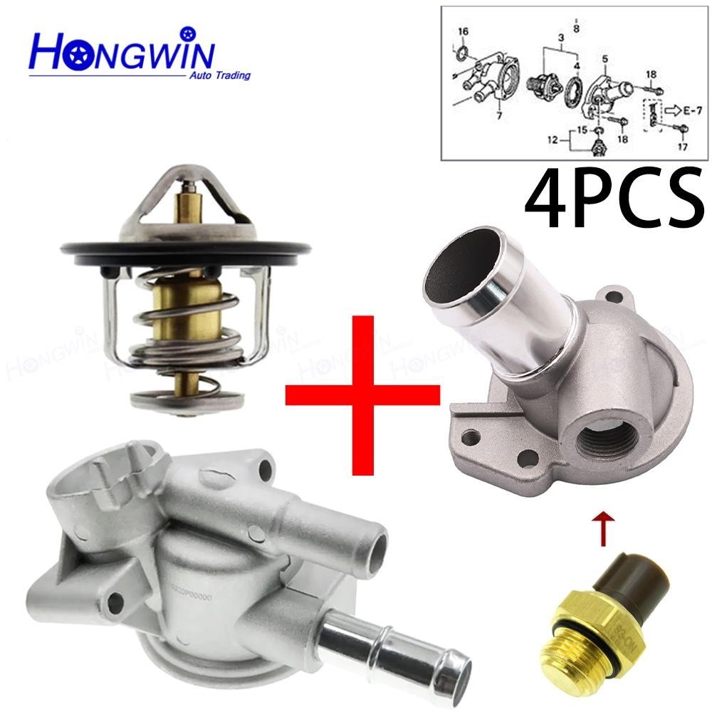 Coolant Thermostat Housing & Thermostat & Sensor 19311-P08-000 19301-P08-316 สําหรับ Honda Civic 199