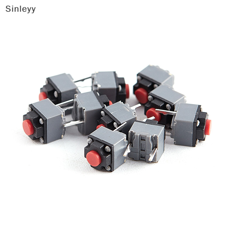 NLE 10 ชิ้น Kailh ปุ่มปิดเสียง 6*6*7.3 ปุ่มเมาส์ไร้สายเงียบ Micro N