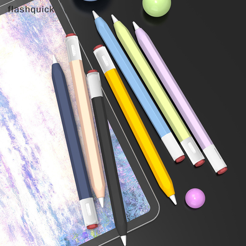 Flashquick แท็บเล็ต Touching ปากกา Stylus ดินสอซิลิโคนกรณีฝาครอบป้องกันสําหรับ Apple Ipad Air Pro สํ