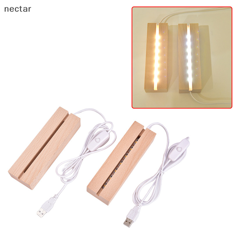 TAR ฐานโคมไฟ LED สาย USB ไฟกลางคืน 3D LED ฐานโคมไฟกลางคืน N
