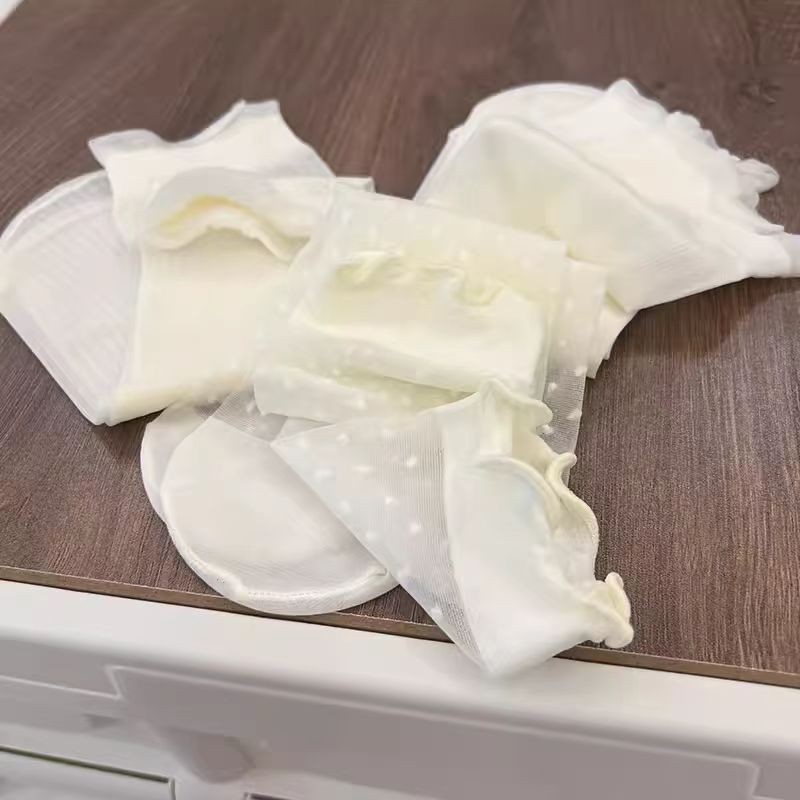 ถุงเท้าผู้หญิงทันสมัย ถุงเท้าผู้หญิงสีทึบ บางและระบายอากาศได้ดี หวานและน่ารัก - รูปที่ 4