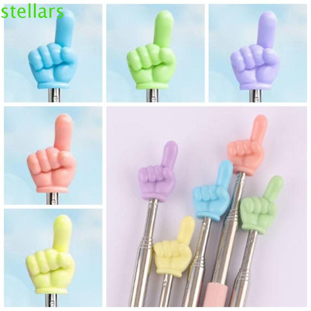 Stellarsync Reading Guide Pointer, Telescopic Retractable Teaching Pointer Stick,การสอนStick Anti-slip Finger Shape Mini Handheld Ashboard Presenter Stick กระดานดํา