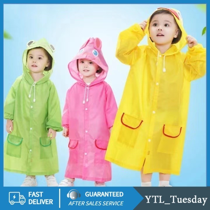 เสื้อกันฝนลายการ์ตูน เสื้อกันฝนเด็ก2-9ขวบ 80-130cm เสื้อกันฝนเด็กเล็ก ชุดกันฝนเด็ก 2ปี 3ปี 7ปี ชุดกันฝนแบบชุด