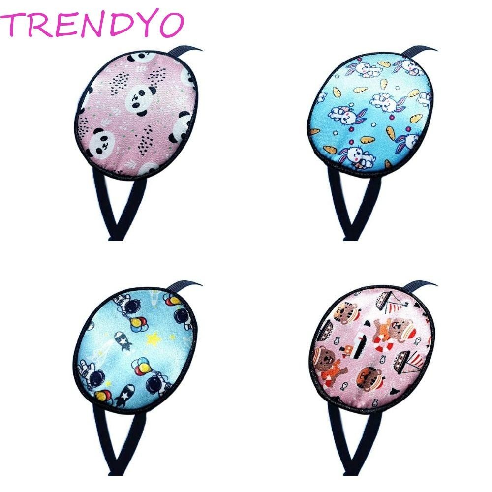 Trendyo แพทช์ตาเดียวผ้าไหมเด็ก, การดูแลการมองเห็นสบายเด็ก Amblyopia Eye Patch, การฝึกสายตาเอียงการ์ตูนนุ่มผ้าไหมหม่อนน่ารักการ์ตูน Eye Patch Kid