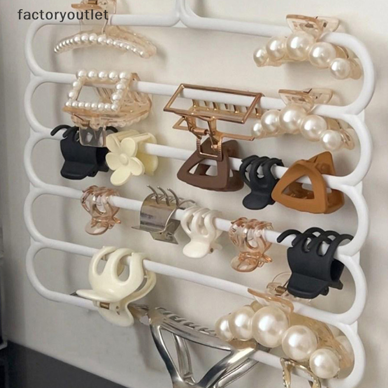 Flth ผม Claw ชั้นเก็บของ Organizer ผู้ถือความจุขนาดใหญ่แขวนผนัง Hairpin แขวน Space al ชั้นเก็บของ Vary