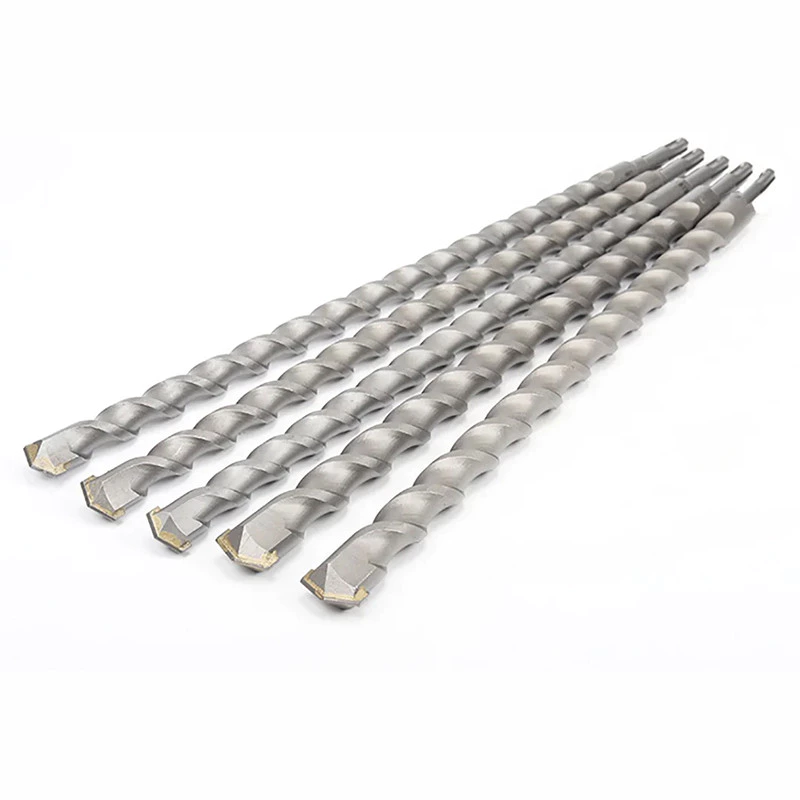 8-22 มม.X 500-800 มม.คอนกรีตยาว SDS Plus Bit Cross หัวตัดคู่ auger ค้อนผนังอิฐบล็อกค้อนไฟฟ้าอิฐบิตก่ออิฐ