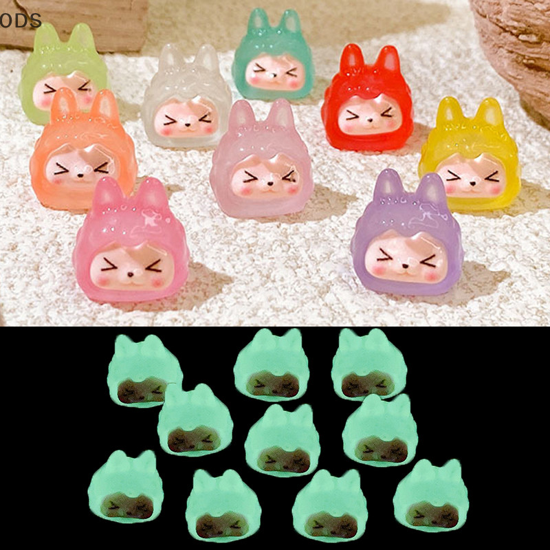 Ods Luminous ขนาดเล็ก KiKi Micro ภูมิทัศน์เครื่องประดับกลางแจ้งเรืองแสง Miniature รูปปั้น Potted Garden ตกแต่งบ้าน OD