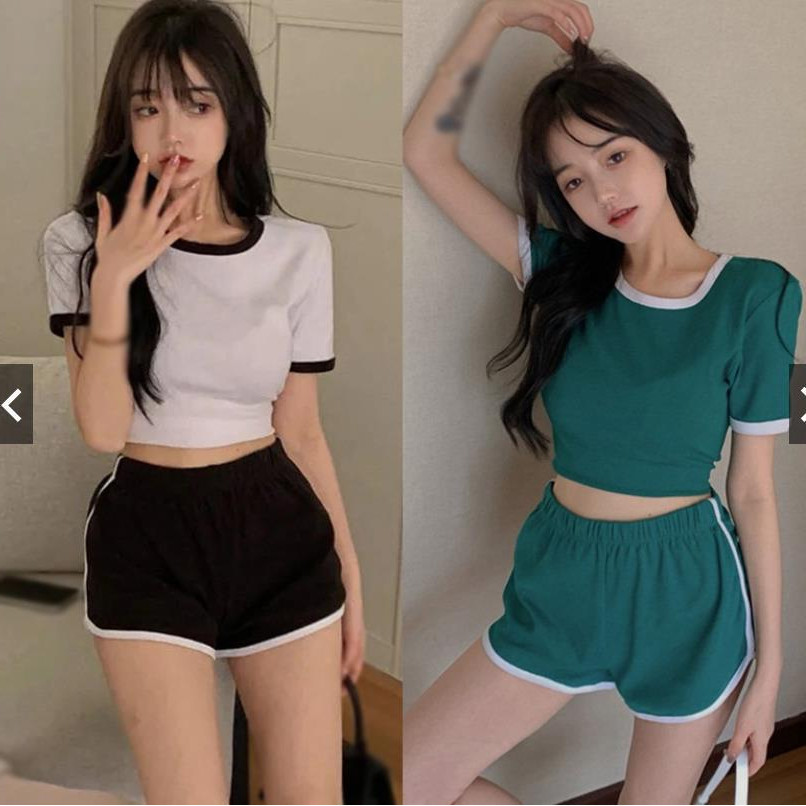 🔥พร้อมส่ง🔥 Msd ชุดกีฬา เสื้อวิ่ง ชุดกางเกง 2 ชิ้น สีสดใส ครบชุด สวยมากๆ สำหรับผู้หญิง