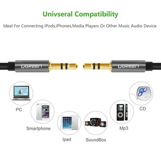 UGREEN สายAUX 3.5mm Cable Male to Male AUX Stereo Professional HiFi สายยาว 0.5-5 เมตร รุ่น AV119