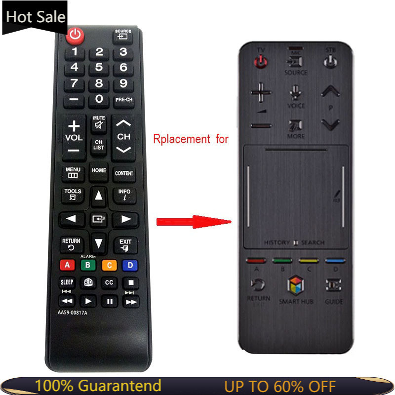 AA59-00817A รีโมทคอนโทรลเปลี่ยนใช้สําหรับ Samsung 3d สมาร์ททีวี UA55F8000J UA46F6400AJ Touch Control