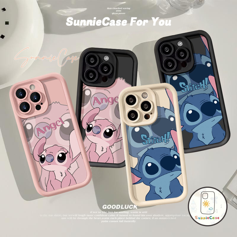 Stitch การ์ตูนแนวโน้มคู่ดูเดิลเคสSamsung A05 A50 A05s A34 A23 A52 A25 A24 A03 A02s A03s A14 A54 A15 A12 A13 A21s A53 A32