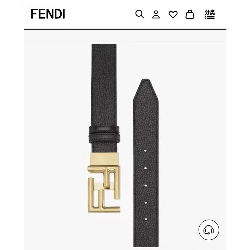 2024 สไตล์ใหม่ Fendi Belt เข็มขัดสองด้านสําหรับผู้ชายพร้อมสต็อก