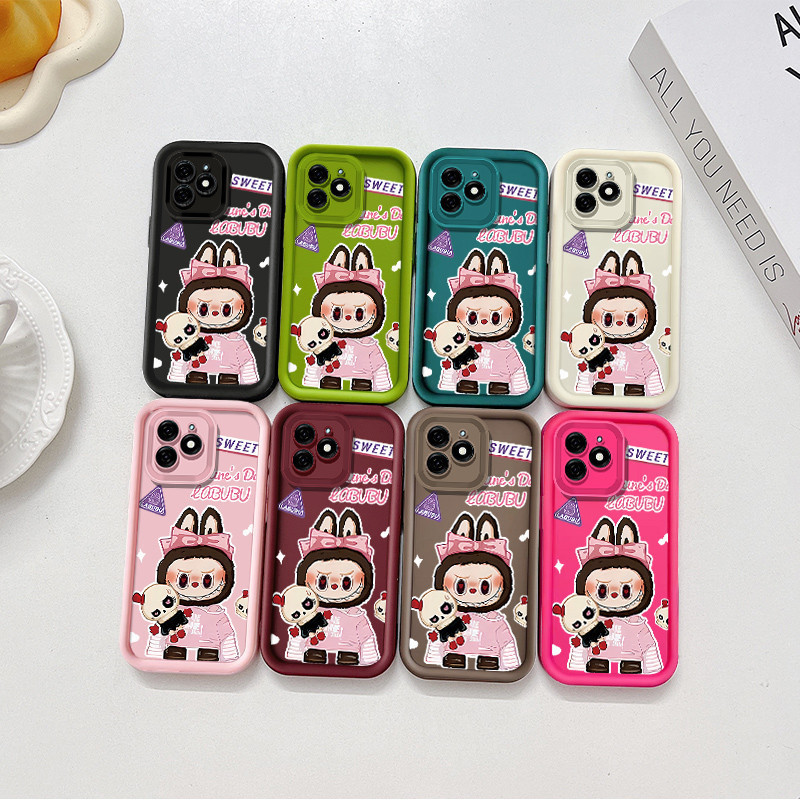 แฟชั่นหวาน Labubu สําหรับ Realme C2 C20 C11 2021 C21Y C25Y C30 C30S C35 4G C53 C65 C67 5G anti-fall creative เคสโทรศัพท์