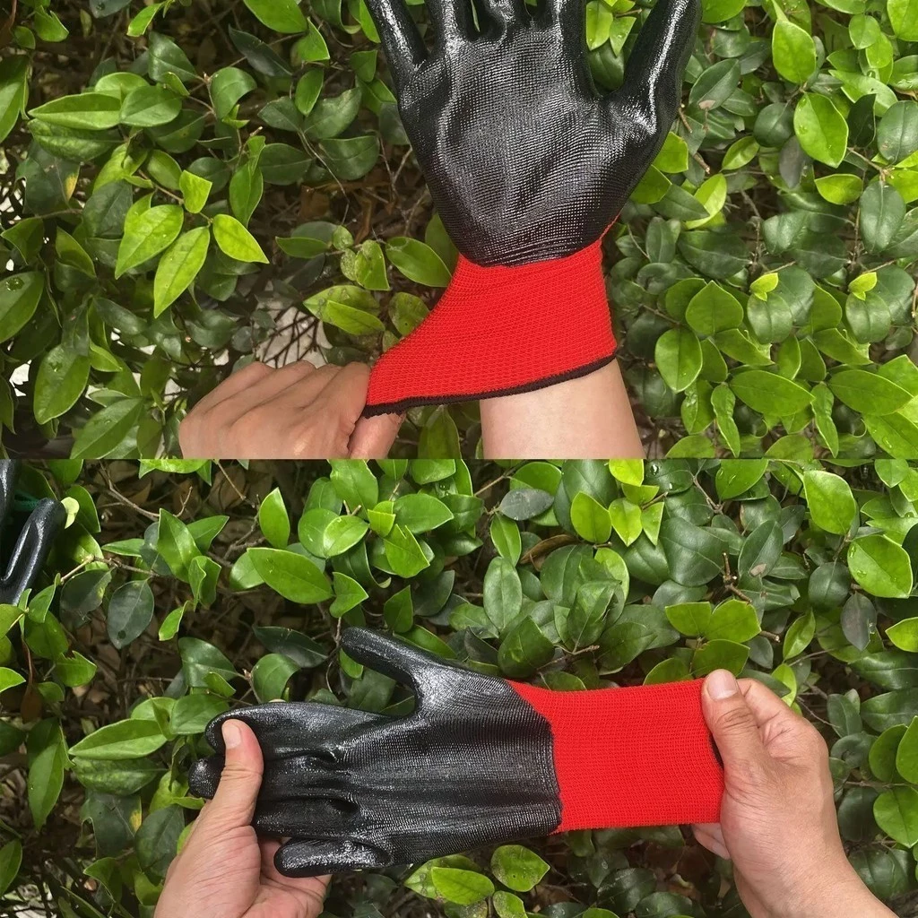 ถุงมือเคลือบยางกันลื่นกันบาด 12 คู่ thumbnail 4