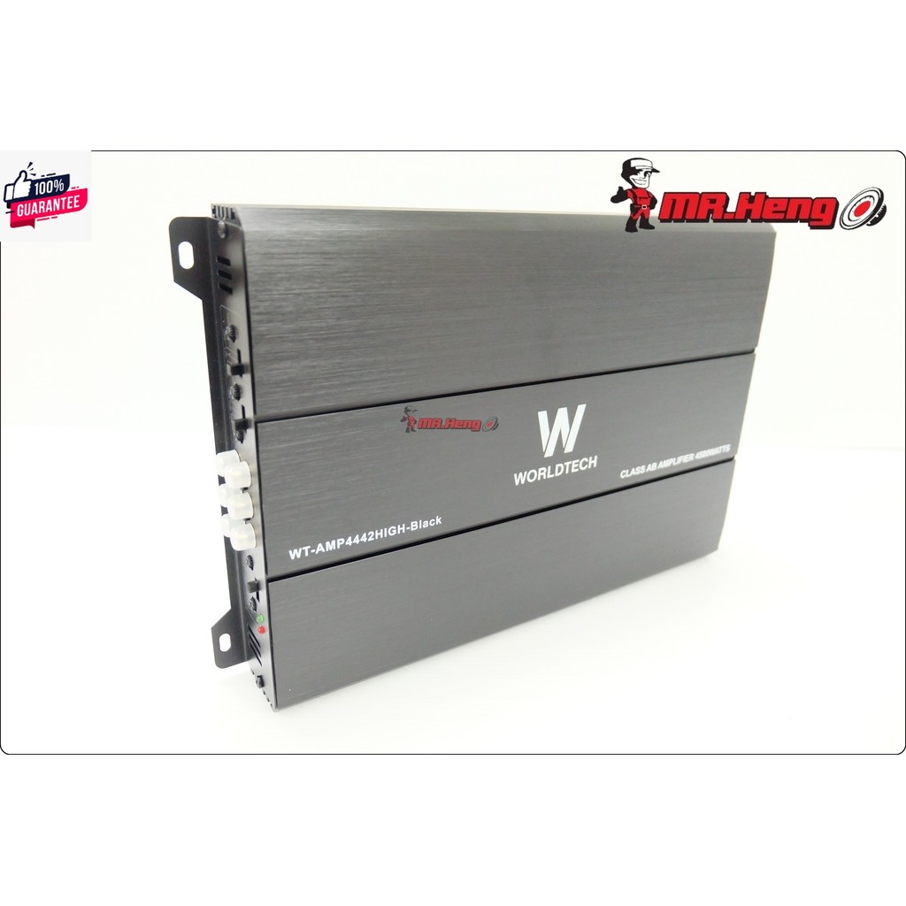 เครื่องขยาย พาเวอร์รถยนต์ แอมป์ WORLDTECH 4CH CLASS AB 4500w เพาเวอร์แอมป์รถยนต์ เพาเวอร์ติดรถยนต์ เ