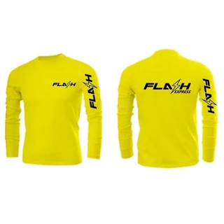 Flash Express แขนยาว Drifit Xs ถึง 5xl Tshirt / Baju Microfiber Jersi / Jersey Sublimation / Tshirt Jersey