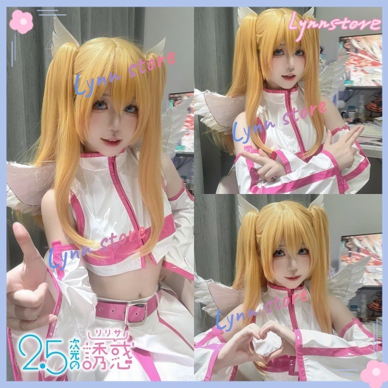 อะนิเมะ 2.5 มิติ Seduction Amano Ririsa Mikari Tachibana คอสเพลย์เครื่องแต่งกาย Liliel หนังชุด Lori