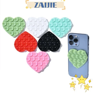 Zaijie24 Sucker Support, ซิลิโคน Sucker การดูดซับที่แข็งแกร่งถ้วยดูด, รูปหัวใจแฮนด์ฟรีทนทานอุปกรณ์เสริมโทรศัพท์ Universal