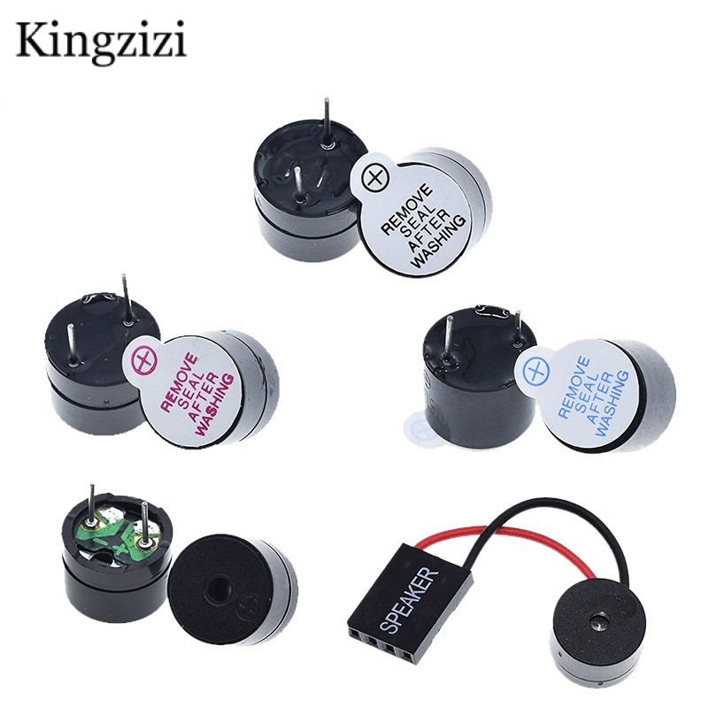 10pcs 3V 5V 12V Active Buzzer แม่เหล็กยาว Continous Beep Tone 12*9.5 มม.Passive Buzzer สําหรับ Ardui