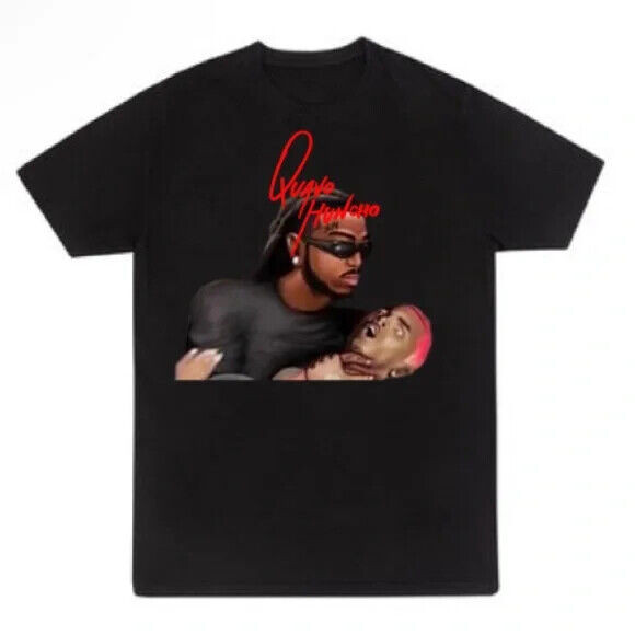 Quavo Ohb Chris Brown Diss T Shirt L ใหม่ 2024 !!!!