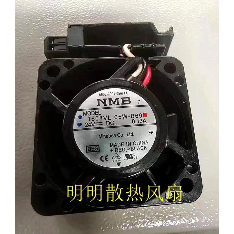 NMB 1608VL-05W-B69 A90L-0001-0566 24V 0.13 พัดลม Fenaka 4 ซม.
