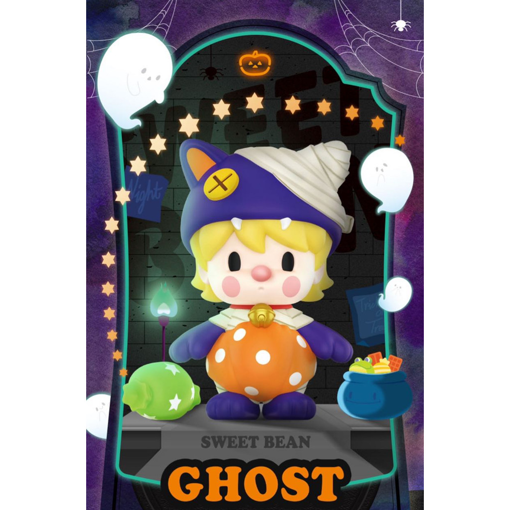 P POPMART POPMART Sweet Bean Variety Strange Series เครื่องประดับอินเทรนด์กล่องลึกลับแฟชั่นรูปตุ๊กตาสาวน่ารักเด็กของขวัญ