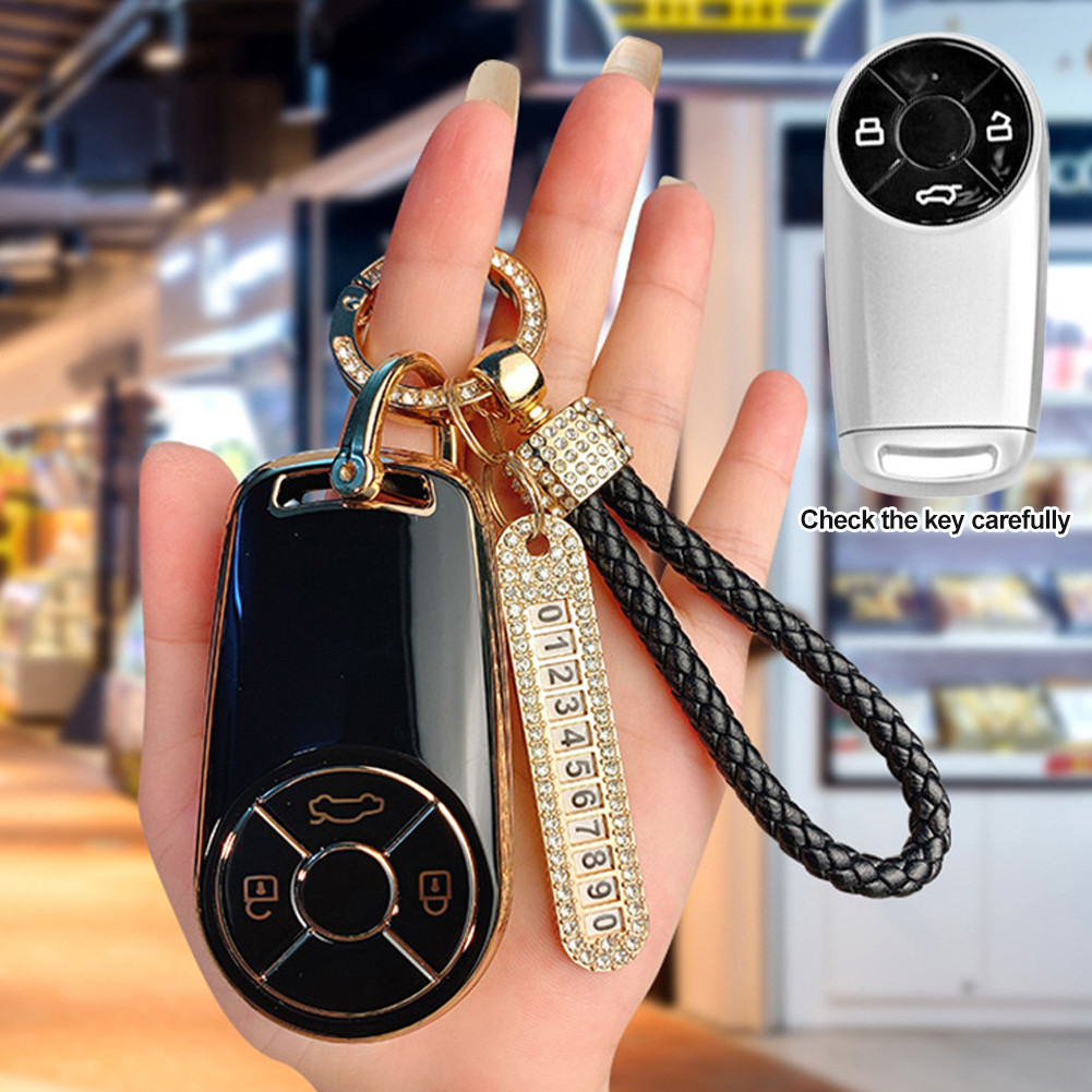 Soft Car TPU Key Case Shell สําหรับ GWM HAVAL H6 M6 ORA Good Cat แมวสีขาว IQ Fob ผู้ถือฝาครอบอุปกรณ์เสริม