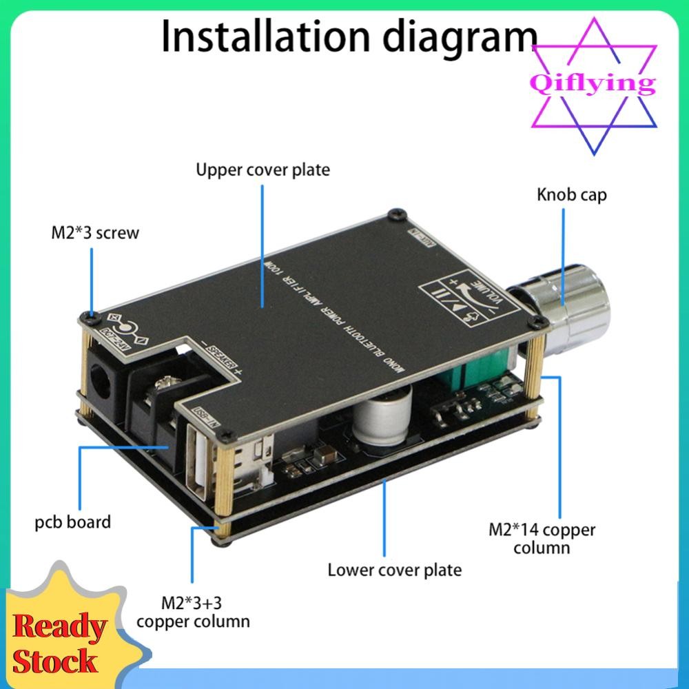 Zk-1001b Mono 100W บลูทูธที่รองรับ 5.1 บอร์ดขยายเสียง TPA3116D2 TWS