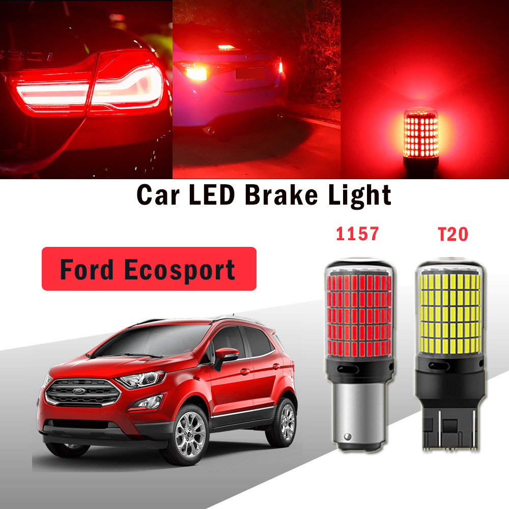 2pcs LED ไฟเบรครถยนต์สําหรับ Ford Ecosport T20/7443 1157/P21-5W High Bright 1200LM