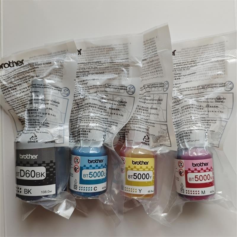 หมึกแท้/ราคาถูก/ แท้100% Brother หมึก BT-D60BK/BT-5000C ชุด 4 สี BK, C, M, Y  สำหรับ DCP-T220 T310 T