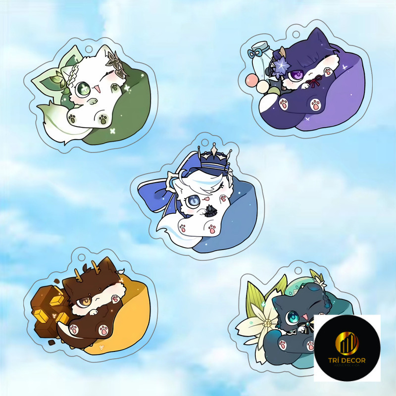 พวงกุญแจ, สแตนดี้, ผลกระทบเกมวาดภาพแก้ว Forina Arlecchino Furina Navia Mini Study และตกแต่งโต๊ะทํางา