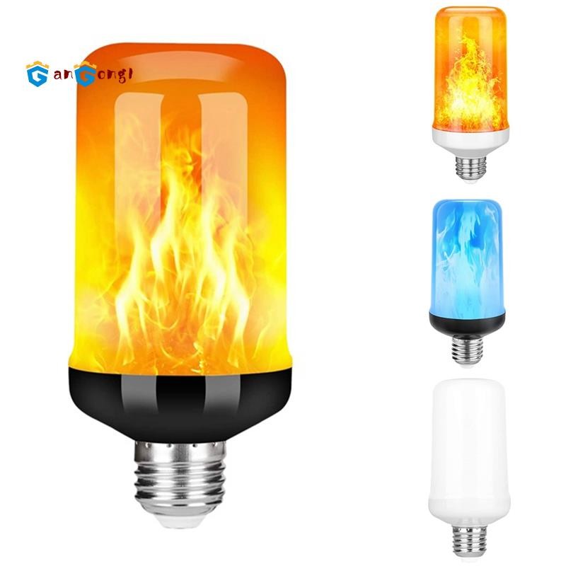 [gangong1]หลอดไฟเอฟเฟกต์แสงเปลวไฟ Led E27,ตกแต่งกะพริบหลอดไฟไฟที่สมจริง,โคมไฟตกแต่งเทศกาล