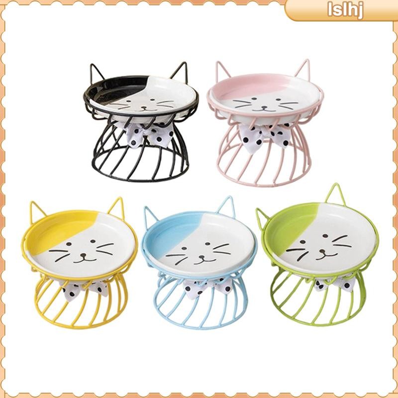 [จัดส่งในพื้นที่] ชามแมวสูง , ลูกแมวลูกสุนัขยกอาหารจานให ้ อาหาร , เครื ่ องป ้ อนสําหรับแมวและสุนัขตัวเล ็ ก ราคาถูก Shopee Lazada