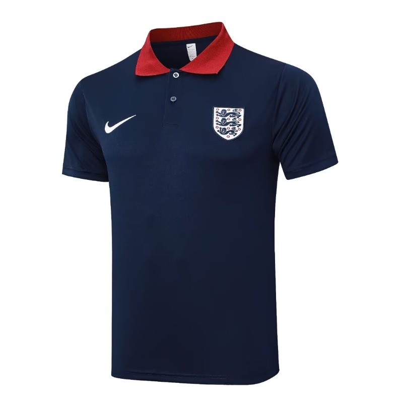 24-25polo อังกฤษโบว์ลิ่ง Blue Jersey S-XXL คุณภาพสูงแขนสั้นเสื้อแห้งเร็วกีฬาฟุตบอลด้านบน AAA