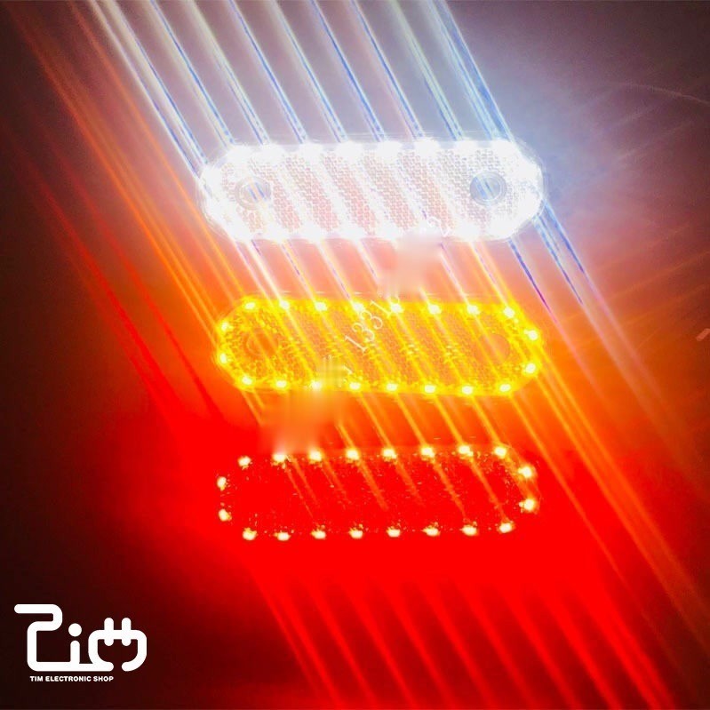 รถบรรทุก Led 24v ไฟด้านข้างรถบรรทุก รุ่นใหม่พร้อมยางกาว ไฟ Led แสดงความกว้างส่งตรงจากโรงงาน (ส่งจากประเทศไทย)