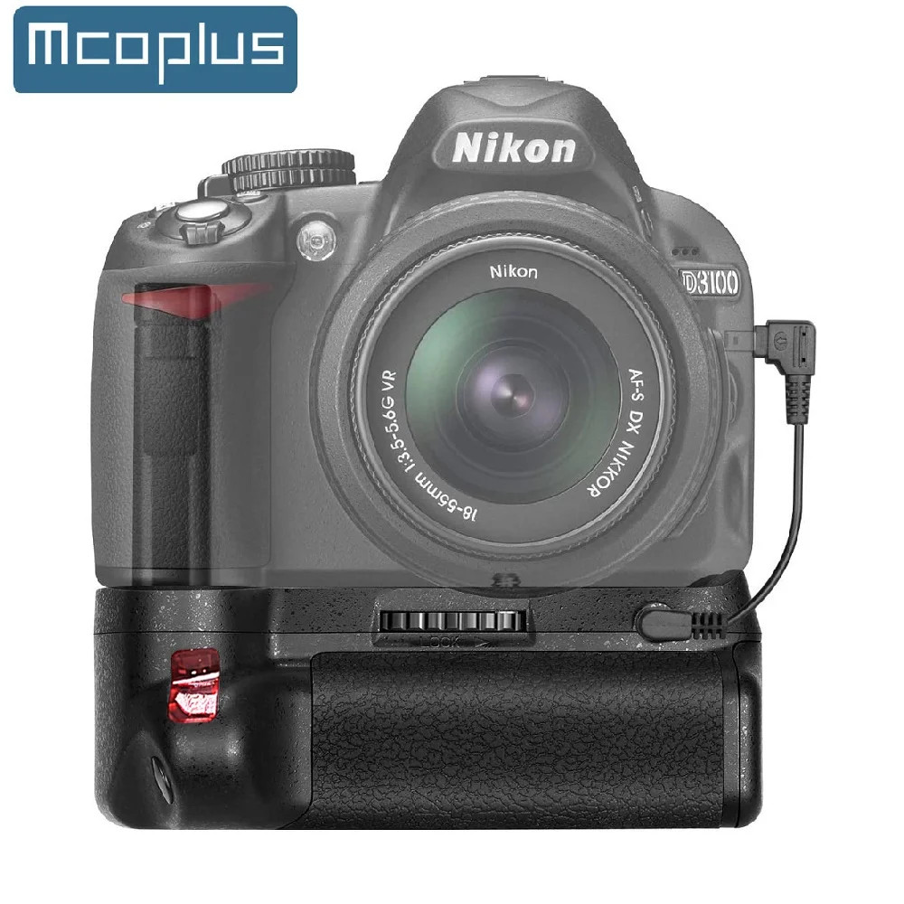 Mcoplus BG-D5300 แบตเตอรี่แนวตั้งสําหรับ Nikon D3100 D5300 D3300 D3200 กล้อง DSLR พร้อมรีโมทคอนโทรล 