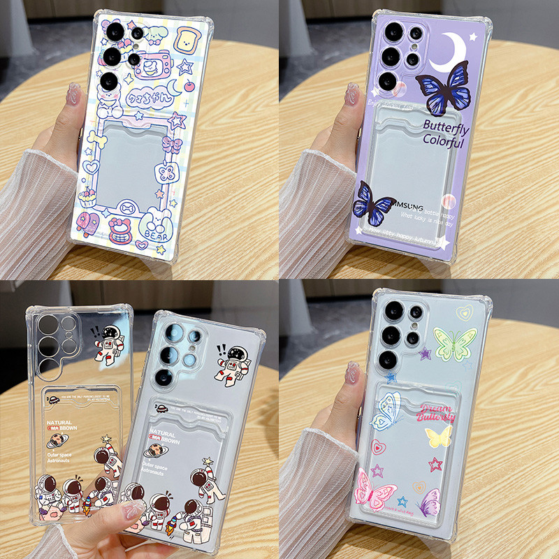 1 บาท Card Holder เคส for เคส Samsung A06 A16 A55 A54 A50S A15 A05 A12 A22 A34 A52S A14 A35 A73 A03 