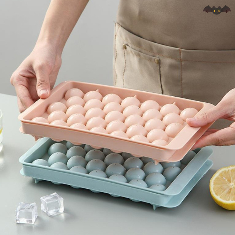 [PE] 33 Ice Boll Hockey PP แม่พิมพ์แช่แข็งวิสกี้ Ball Popsicle Ice Cube ถาดกล่อง Lollipop ทําของขวัญครัวเครื่องมืออุปกรณ์เสริม ﻿ ไทย