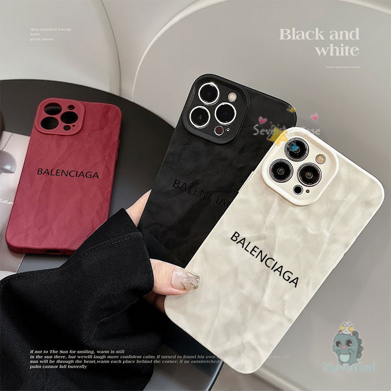 ปลอกสําหรับiphone 11 13 14 15 12 Pro Max 8 7 Plus X Xs Max Minimalistข้อความสไตล์แฟชั่นเคสโทรศัพท์Luxury Soft Touchริ้วรอยแข็งกันกระแทกป้องกันปกหลัง