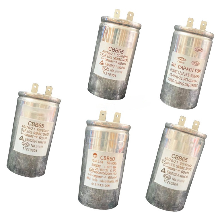 ตัวเก็บประจุมอเตอร์ใหม่สําหรับเครื่องซักผ้า Samsung LG cbb60 65 7.5UF 8UF 8.5UF 10UF 12UF AC