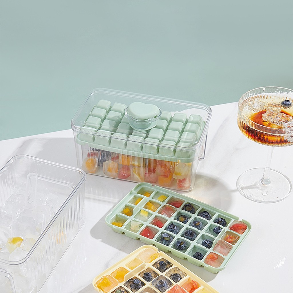 CDiscount ที่ทำน้ำแข็ง ถาดทำน้ำแข็ง แม่พิมพ์ทำน้ำแข็ง 28/56 ช่อง แถม ที่ตักน้ำแข็ง ที่ทำน้ำแข็งก้อน มีฝาปิด ที่ทำน้ำแข็ง - รูปที่ 5