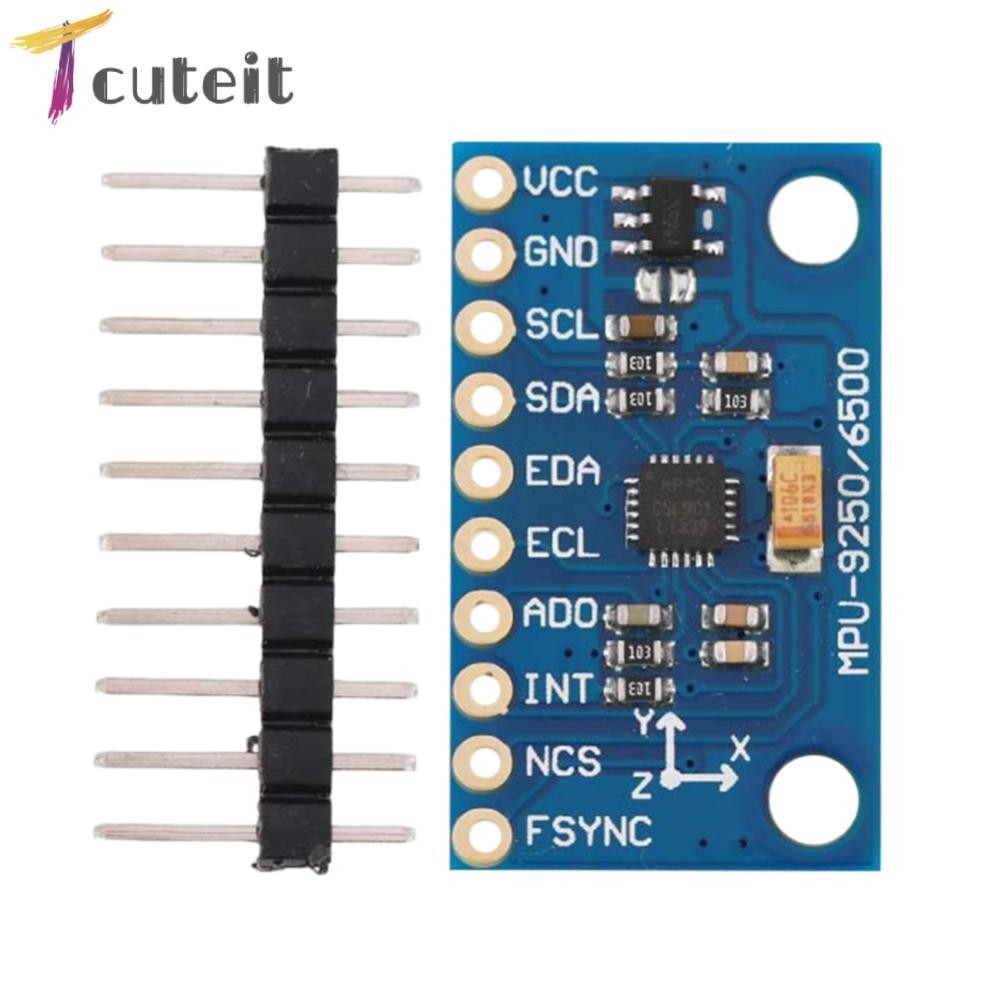 Gy-9250 MPU9250 โมดูลเซ็นเซอร์ทัศนคติ 9 แกน/9 แกน IIC/SPI อุปกรณ์ตรวจจับ 3-5V