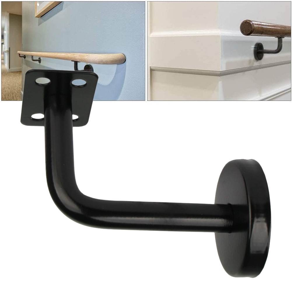 [LSAR] ขายึดราวบันไดสีดํา Bannister Wall Support Hand Rail Balustrade Strong