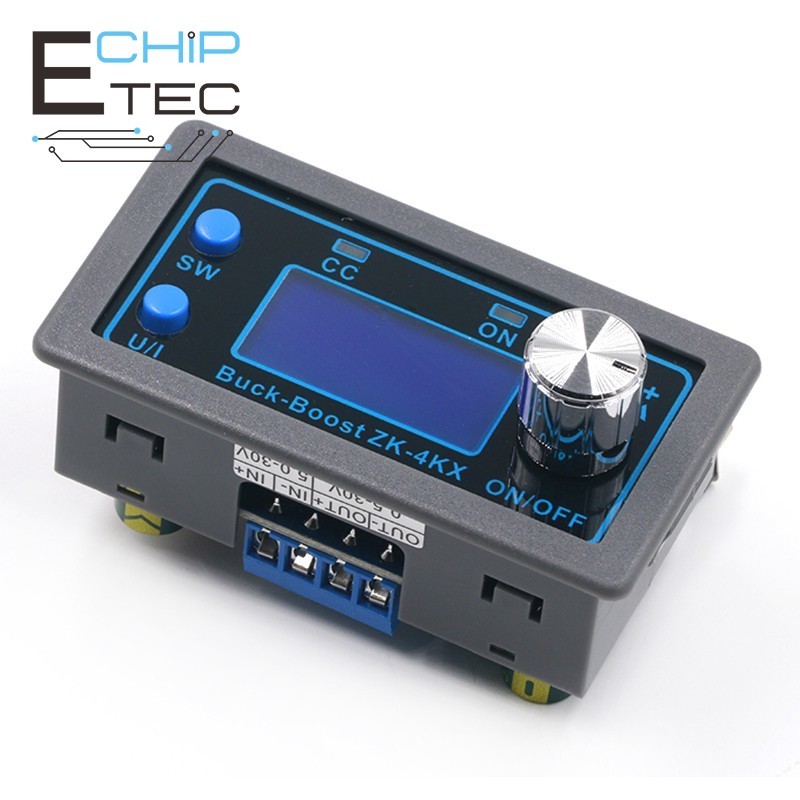 CC CV 0.5-30V 4A โมดูล ZK-4KX CNC DC Buck Boost Converter ปรับควบคุมแหล่งจ่ายไฟสําหรับแบตเตอรี่ชาร์จ