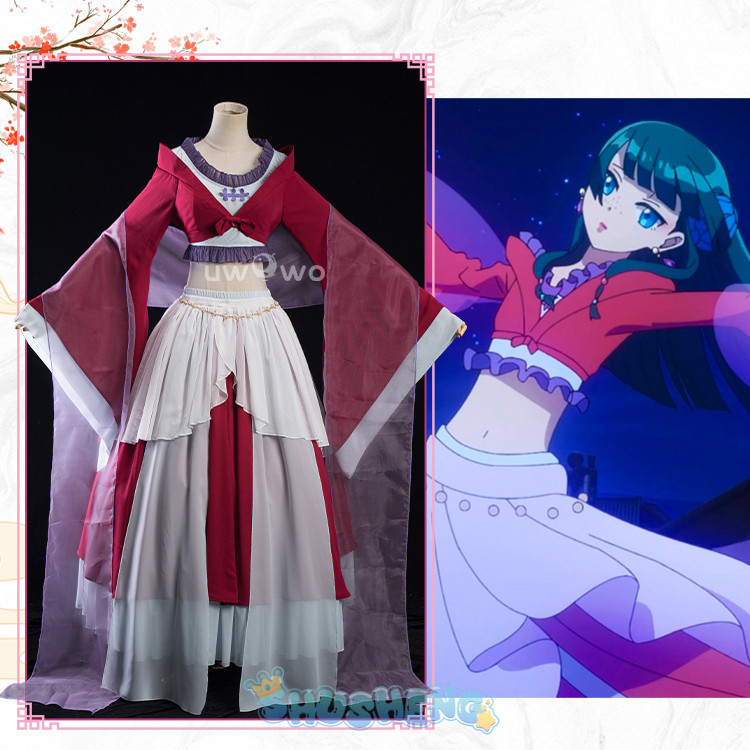 Uwowo อะนิเมะ Apothecary Diaries Maomao ชุดเต้นรําชุดคอสเพลย์
