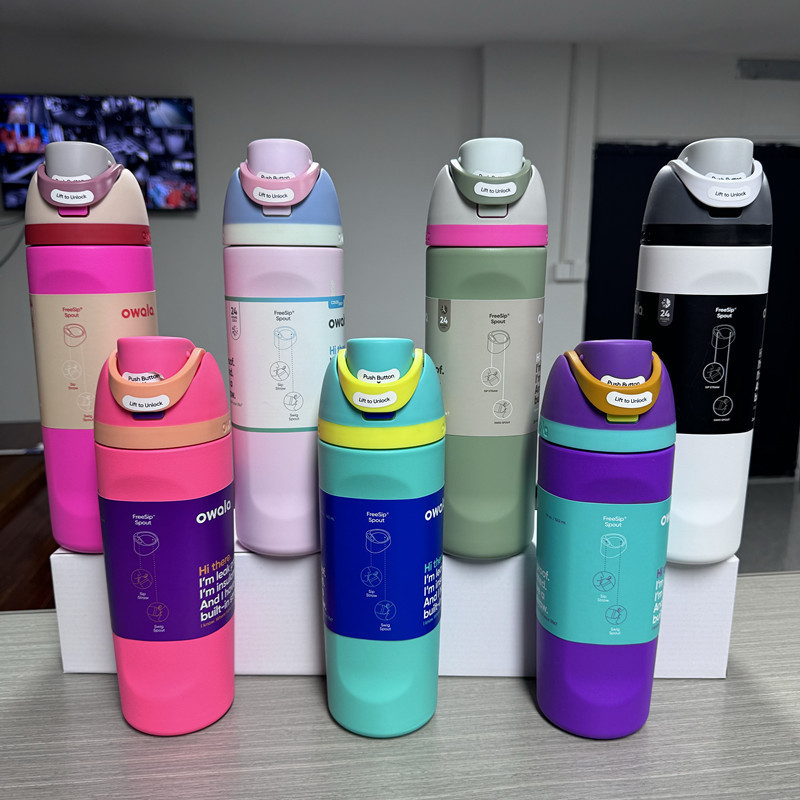 ใหม่ owala Thermos Cup 316 ขวดอวกาศสแตนเลสขวดกีฬาสูญญากาศกลางแจ้ง FNSQ
