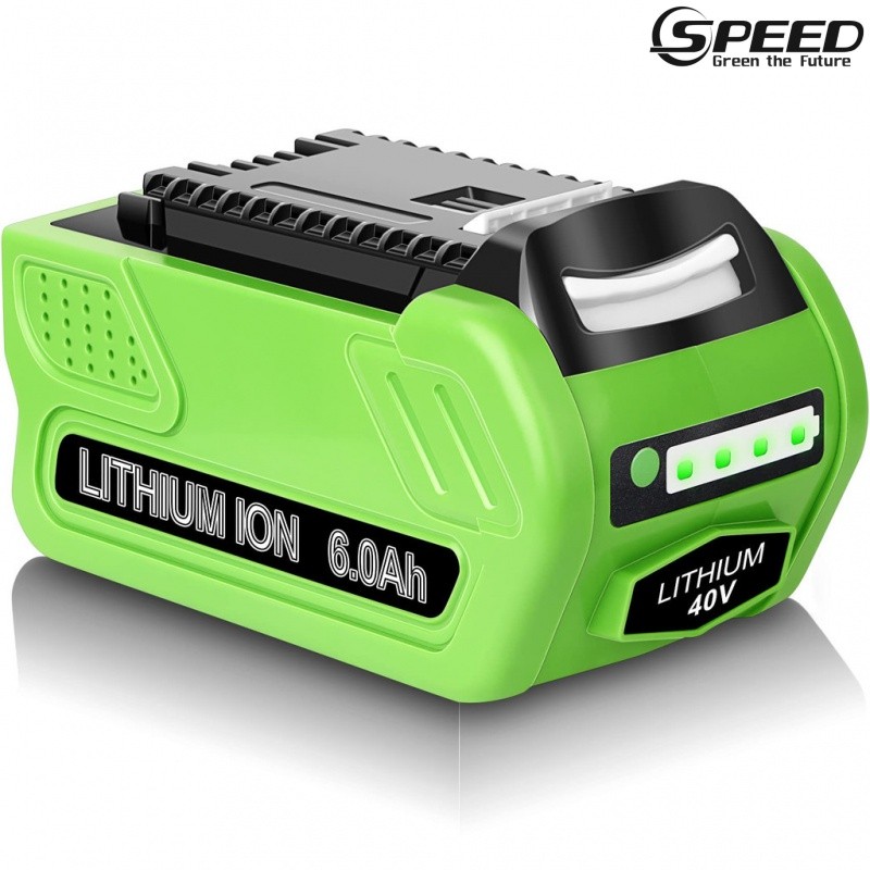 ✿40V 6.0Ah 29472 Lithium Battery Replacement for GreenWorks 40V Battery 29472 29462 Battery GreenWor