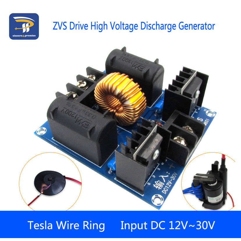 Tesla แหวนลวด ZVS ไดรฟ์เครื่องกําเนิดไฟฟ้าแรงสูง 60-300W อาร์คยาว XH-M651